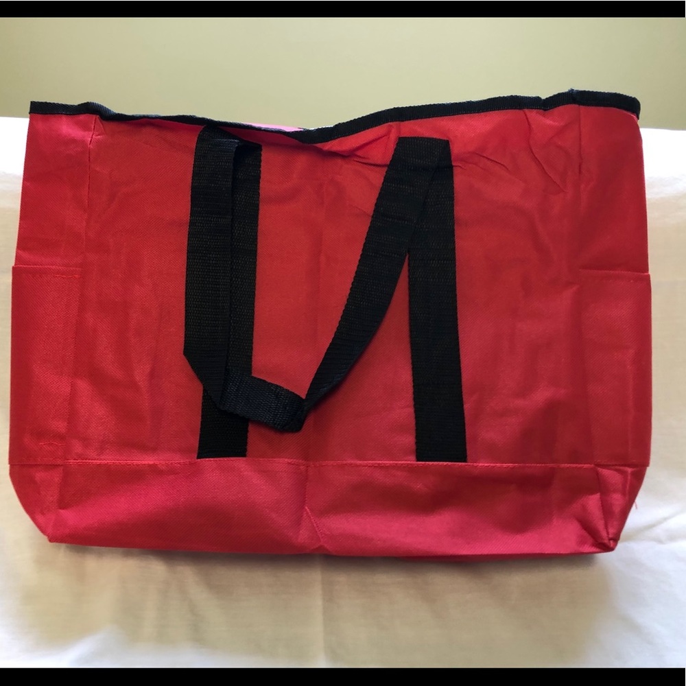 Brand New Red & Black Nylon Tote